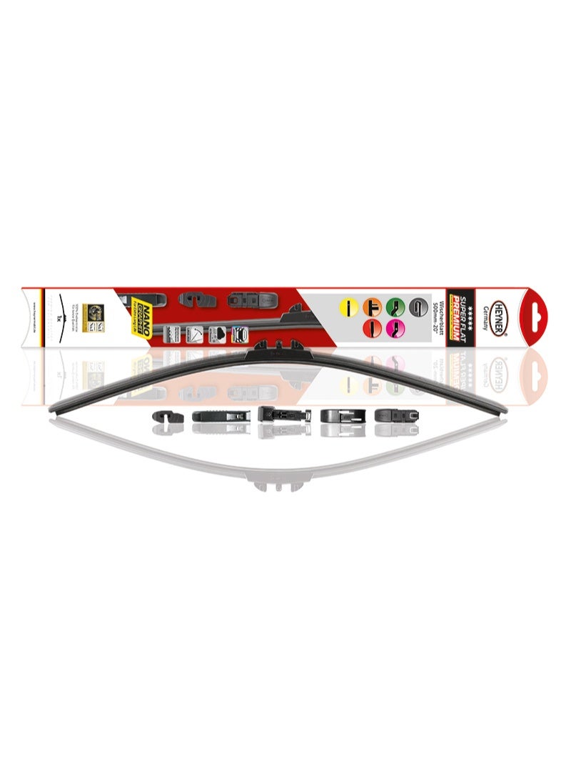 HEYNER® Super Flat Premium Wiper Blade 28" (700mm) – Universal Fit, Aerodynamic Spoiler, Silent & Durable Nano-Coated Rubber - Image 2